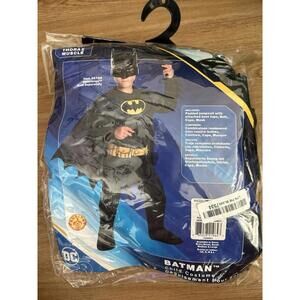 Rubie's Costume Boys DC COMICS BATMAN COSTUME Medium sz (8-10) Halloween